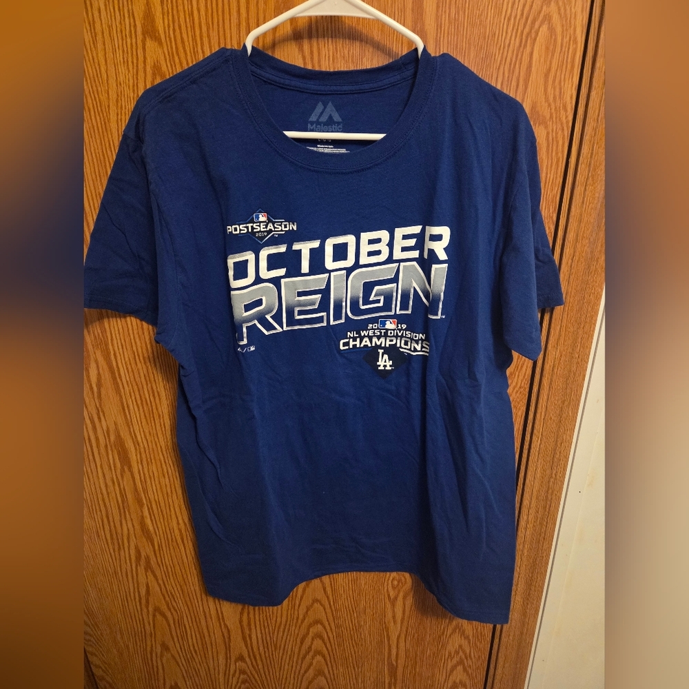 Majestics Los Angeles Dodgers Shirt Sz Large Men's MLB